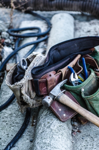 Werkzeuggürtel mit Hammer